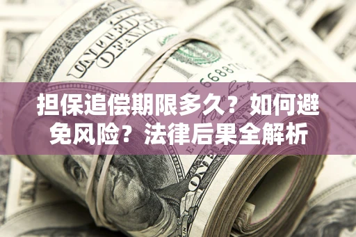 济南担保追偿期限多久？如何避免风险？法律后果全解析