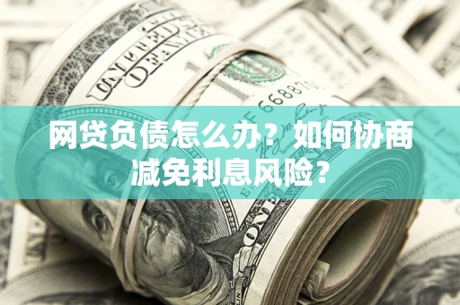 济南网贷负债怎么办？如何协商减免利息风险？