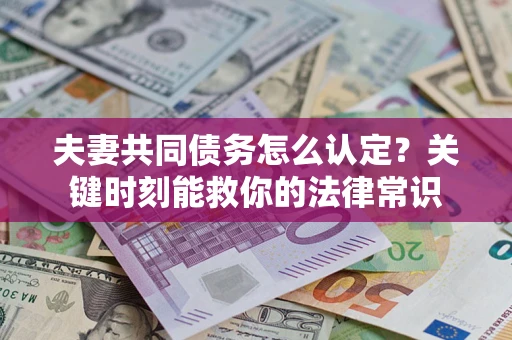 济南夫妻共同债务怎么认定？关键时刻能救你的法律常识